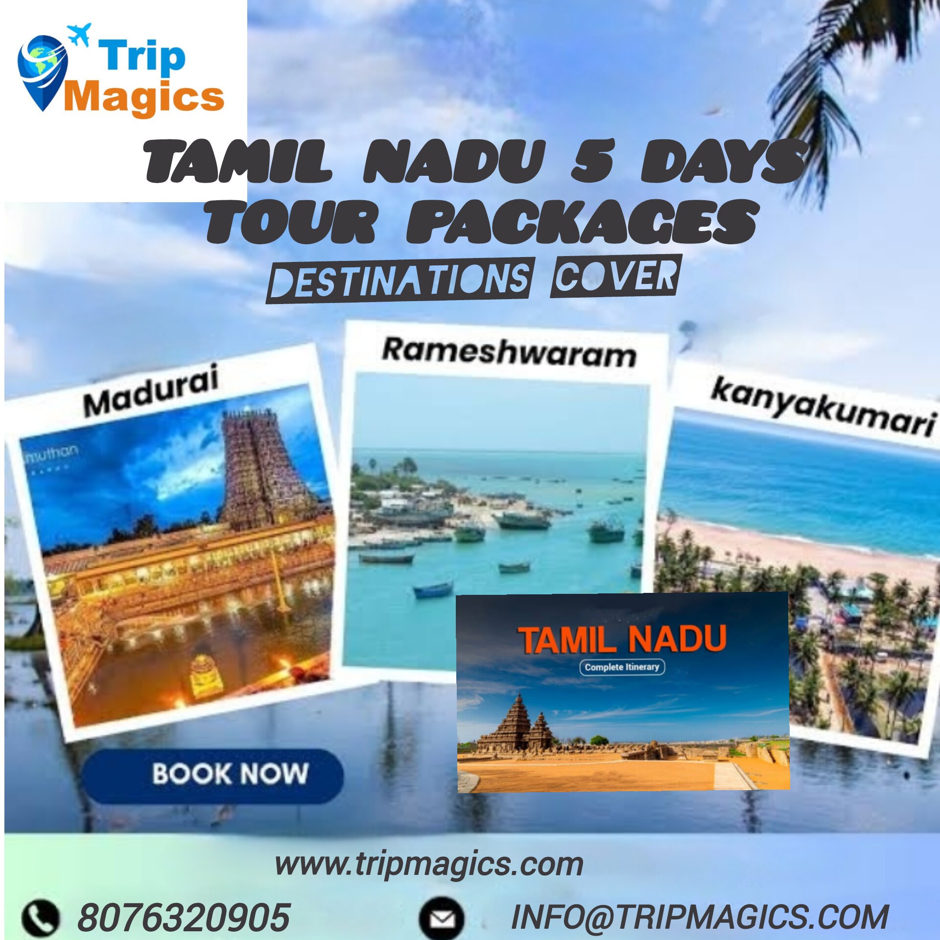 Tamil Nadu Temples Traditions & Heritage 5 Days Tour